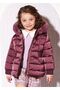 Abel&Lula Girls' Hooded Puffer Coat Plum 5813