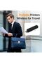 Portable Printer Wireless for Travel, Bluethooth Inkless Thermal Printer Support for A4 Paper, Compatible with iOS, Android, Laptop for Office and Home, Black - 5