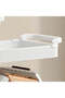 3 Layers Plastic Storage Organizer with Wheels, 2 Door+1 Low - 3