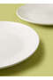 4-Piece Stoneware Dinner Plates Set White 10.5inch - 3