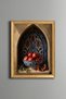 Narls in a Basket in Front of a Tile Arch - Vintage Patterned Painting - Slim Model