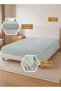 Twin/Double Size Fitted Sheet | Soft 400TC Sateen Cotton Mat - 2