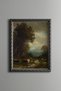Country Road among Tall Trees - Vintage Patterned Painting - Fine Model