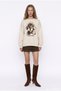 Women's Sweatshirt Swt02522 Beige - 2