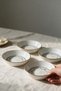 Sky 4-Piece Ceramic Gilded Sauce Bowl, Snack Bowl, Breakfast Bowl Diameter 12cm
