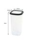 6-Piece Plastic Food Storage Containers with Lids 10.5 x 10.5 x 19 CM - 1350 ML | Airtight Leak-Proof BPA-Free | Kitchen Organizer & Lunch Box - 4