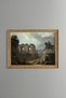 People Strolling among Ancient Ruins - Vintage Patterned Painting - Fine Model