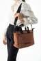 Soft Touch Premium Gummy Fabric, Women's Shoulder Bag - Model: (D&L-14-20A)