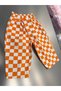 Unisex Children's Checkerboard Patterned Cotton Balloon Jean Trousers - 2