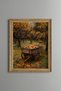Apple-Loadened Wheelbarrow in the Autumn Garden - Vintage Patterned Painting - Fine Model