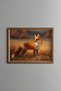 Red Fox in the Autumn Meadow - Vintage Patterned Painting - Fine Model