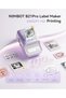Label Maker, B21 Pro 300DPI HD Sticker Printer for Photos,Purple - 2