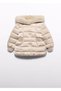 Abel&Lula Girl's Hooded Inflatable Coat Cream 5813 - 3