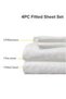 King Size 4Pc Fitted Sheet Set | Soft Microfiber Material | - 5