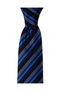 Blue Lilac Striped Navy Blue Tie – 8 cm Wide - 5