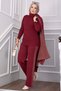 Punch-Tricot Three-Piece Set Red - 3