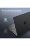 غطاء حماية لجهاز MacBook Air مقاس 15 بوصة، إطار مقاوم للتشقق، لون أسود غير لامع. - 5