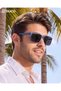 Sunglasses for Men Rectangular Polarized Sunglasses - 3