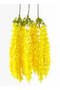 Hanging Wisteria 3pc Flower Stick – Yellow | 84cm Artificial - 4