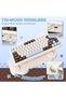 لوحة مفاتيح ميكانيكية لاسلكية C75 بتصميم لطيف بنسبة 75% (Choco، Candy Switch) - 3