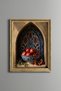 Narls in a Basket in Front of a Tile Arch - Vintage Patterned Painting - Slim Model