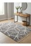 Carpet Shaggy Rugs with Soft Texture, Color - Dark Grey, Size - 120 x 170 cm - 4 x 5.5 ft, Design - Revive Abstract - 2