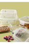 6 Piece Borosilicate Glass Food Container Set - Airtight Lid - 4