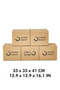 5-Pack Small Double Wall 100% Recyclable Corrugated Cardboar - 2