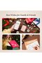 D110 Label Maker Machine with Tape, Small Thermal Sticker Printer with 0.59''x1.18'' Labels, Portable Bluetooth Connection, Monochrome,Pink - 3