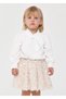 Abel&Lula Girl's Sequined Skirt Blouse Beige 5590