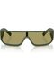 Men's Ax4153su Universal Fit Rectangular Sunglasses