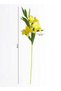 Lily 3pc Flower Stick with 9 buds – Yellow | 96cm Artificial - 3