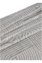 Carpet Rug Woven with Soft Texture |Metro Grid Design - Grey - 4