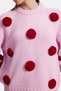 Women's Hand-Knitted Rose Embroidered Knitwear Sweater - 5