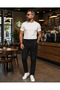 Men's Varenna Old Money Pleated Lace-Up Double-Legged Trousers with Elastic Waist - 4