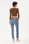 Women's Blue Italian Sequined Lycra Washable Pants Size 38 - 44 - 4
