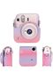حافظة حماية للكاميرا متوافقة مع Instax Mini 12، حقيبة حمل للكاميرا الفورية مصنوعة من جلد PU اللامع - 3