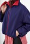 Women's Adjustable Waist Double-Sided Jacket Suit Navy Blue - 6