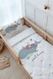 Montessori Duvet Cover and Fitted Sheet Set - Pure Baby Series - Whale and Child - 3