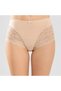 Wak Women's Cotton High Waist Laced Bato Panties Black Skin |   Daily and Comfortable Underwear with Lace Sides