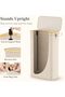 80L Narrow Laundry Hamper with Lid Beige - 4