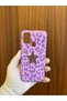 Samsung Galaxy M31/M21/M30S Leopard Printed Velvet Inside Silicone Phone Case(Purple Case) - 8