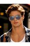 Polarized Sunglasses UV400 Protection Double Bridge Acetate Frame - 5