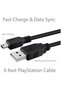 كابل شحن USB إلى Mini USB متوافق مع وحدة تحكم بلايستيشن PS3/PS3 Slim SixAxis - 3