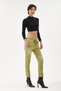 Women's Pistachio Green Italian Sequin Lycra Washable Pants Size 38 - 44 - 4