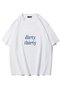 Unisex Oversize Dirty Thirty (Navy Blue) T-Shirt White