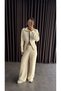Double Zippered Waist-Fitted Cardigan Knitwear Set