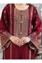 Maroon Fendy Silk Embroidered Gharara Suit Set - HRT101460 | Maroon-Size:XL-42-Inches - 4