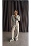 Double Zippered Waist-Fitted Cardigan Knitwear Set - 2