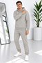 Men's Premium Quality 3-Thread Inner Ribbed Hooded Tracksuit Set - 2
